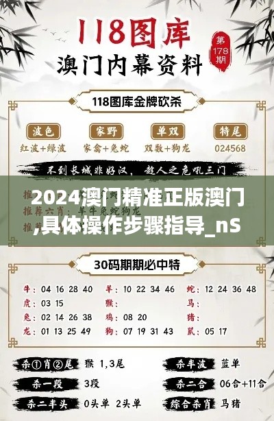2024澳门精准正版澳门,具体操作步骤指导_nShop86.296-2