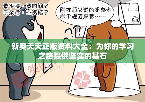新奥天天正版资料大全:为你的学习之路提供坚实的基石