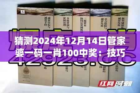 猜测2024年12月14日管家婆一码一肖100中奖:技巧与直觉的博弈