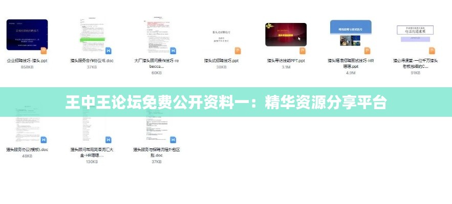 王中王论坛免费公开资料一:精华资源分享平台