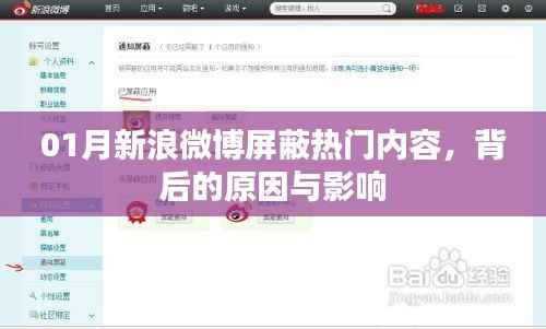 新浪微博屏蔽热门内容背后的原因及影响分析