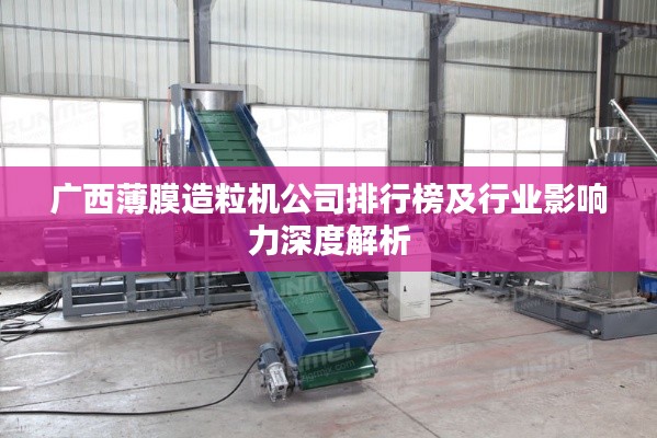 广西薄膜造粒机公司排行榜及行业影响力深度解析