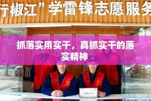 抓落实用实干,真抓实干的落实精神