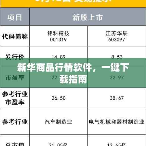 新华商品行情软件,一键下载指南