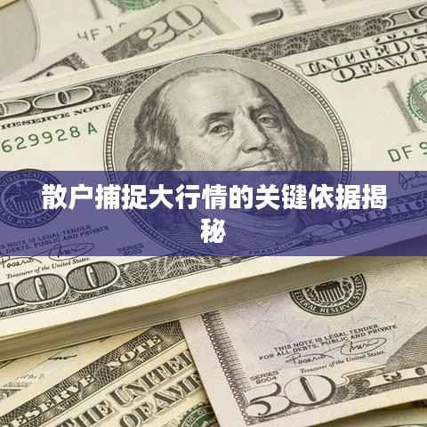 散户捕捉大行情的关键依据揭秘